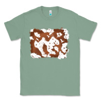 Sage cowhide Classic Tee - RanaPortraitStore
