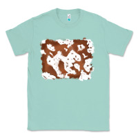 Seafoam cowhide Classic Tee - RanaPortraitStore