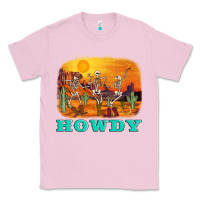 Bubblegum Pink western skeleton Classic Tee - AdoDesignShop