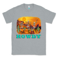 Heather Grey western skeleton Classic Tee - AdoDesignShop
