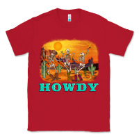 Red western skeleton Classic Tee - AdoDesignShop