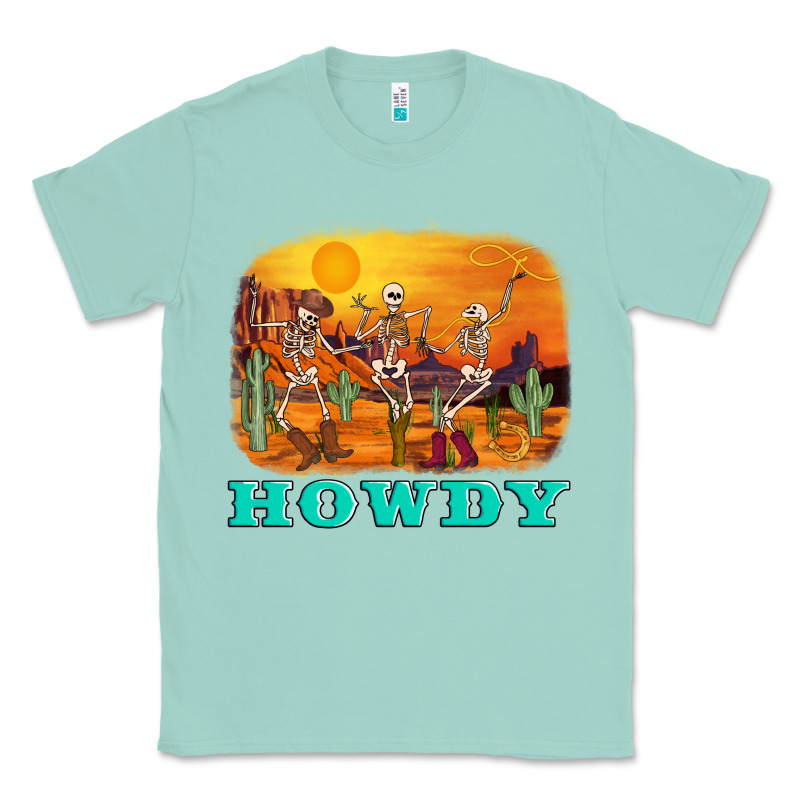 Western Skeleton Classic Tee by AdoDesignShop | Teevron