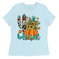 Baby Blue hello fall Ladies Tee - JahusDesignShop