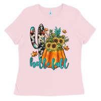 Bubblegum Pink hello fall Ladies Tee - JahusDesignShop