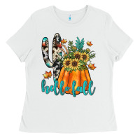 White hello fall Ladies Tee - JahusDesignShop