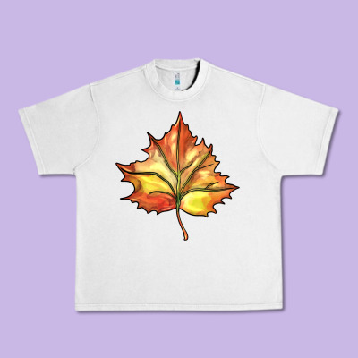 Withered Leaf Urban Heavy Tee Designed By Barkaloodesign