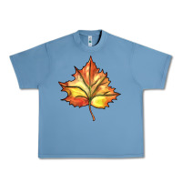 Pebble Blue withered leaf Urban Heavy Tee - BarkalooDesign