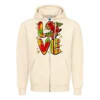 Sandshell love juneteenth Zipper Hoodie - LillyAllenDesigns