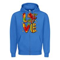 True Royal love juneteenth Zipper Hoodie - LillyAllenDesigns