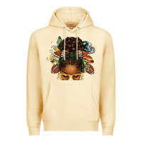 Pina Colada american football afro messy bun Premium Hoodie - texasbilliewilder