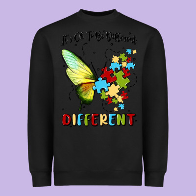 It's Ok To Be Different Heavyweight Sweatshirt Designed By Maliassmallbusiness