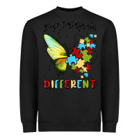 Black it's ok to be different Heavyweight Sweatshirt - MaliasSmallBusiness