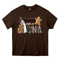 Chocolate Brown i put out for santa Heavy Core Tee - CowhideDigitalArt