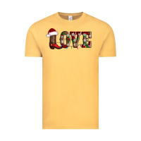 Vintage Mustard love christmas boots Vintage Tee - AdoDesignShop