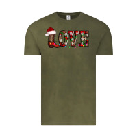 Vintage Olive love christmas boots Vintage Tee - AdoDesignShop