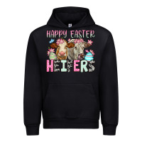 Black Happy Easter Heifers Urban Hoodie - OliviaCreatesArt