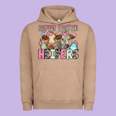 Happy Easter Heifers Urban Hoodie Designed By Oliviacreatesart