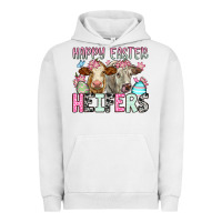 Pigment Lunar Rock Happy Easter Heifers Urban Hoodie - OliviaCreatesArt