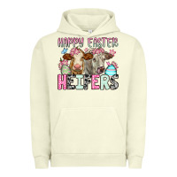 Pigment Pistachio Happy Easter Heifers Urban Hoodie - OliviaCreatesArt