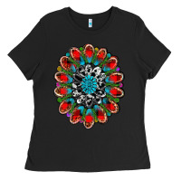 Black christmas gemstone Ladies Tee - RanaPortraitStore