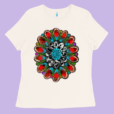 Christmas Gemstone Ladies Tee Designed By Ranaportraitstore