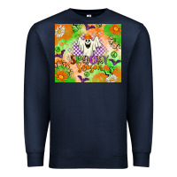 Navy Spooky Season Premium Sweatshirt - texasbilliewilder