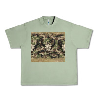 Oil Green camouflage bull skull Urban Heavy Tee - Jasminsmagicworld