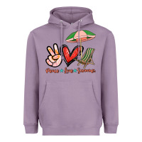 Lavender Peace love summer Heavyweight Hoodie - NancyCooperArtShop