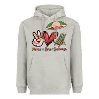 Moon Dust Peace love summer Heavyweight Hoodie - NancyCooperArtShop