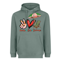 Sage Peace love summer Heavyweight Hoodie - NancyCooperArtShop