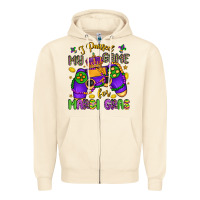 Sandshell i paused my game for mardi gras Zipper Hoodie - LillyAllenDesigns