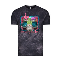 Cloud Black happy easter gnomes farm truck Vintage Tee - Jasminsmagicworld