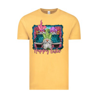 Vintage Mustard happy easter gnomes farm truck Vintage Tee - Jasminsmagicworld