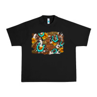Black western cowhide horseshoe sunflower background Urban Heavy Tee - AdoDesignShop