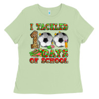 Matcha i tackled 100 days of school soccer Ladies Tee - Zillion Design Studio