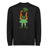 Black leprechaun girl faceless Heavyweight Sweatshirt - MaliasSmallBusiness