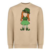 Mushroom leprechaun girl faceless Heavyweight Sweatshirt - MaliasSmallBusiness