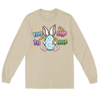 Mushroom too hip to hop easter Long Sleeve Tee - MaliasSmallBusiness