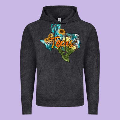 Western Texas Map Vintage Hoodie Designed By Adodesignshop