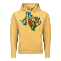 Vintage Mustard western texas map Vintage Hoodie - AdoDesignShop