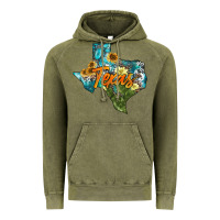 Vintage Olive western texas map Vintage Hoodie - AdoDesignShop