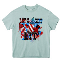 Arona Let's get lit 4th of july Heavy Core Tee - CowGirlArtShop