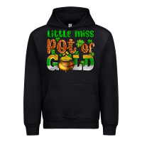 Black St. Patrick's little miss pot of gold Urban Hoodie - OliviaCreatesArt
