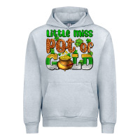 Heather Grey St. Patrick's little miss pot of gold Urban Hoodie - OliviaCreatesArt