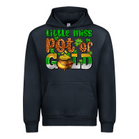 Navy St. Patrick's little miss pot of gold Urban Hoodie - OliviaCreatesArt