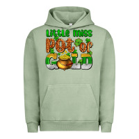 Pigment Oil Green St. Patrick's little miss pot of gold Urban Hoodie - OliviaCreatesArt