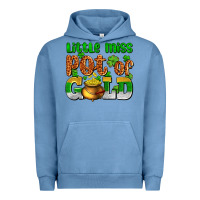 Pigment Pebble Blue St. Patrick's little miss pot of gold Urban Hoodie - OliviaCreatesArt