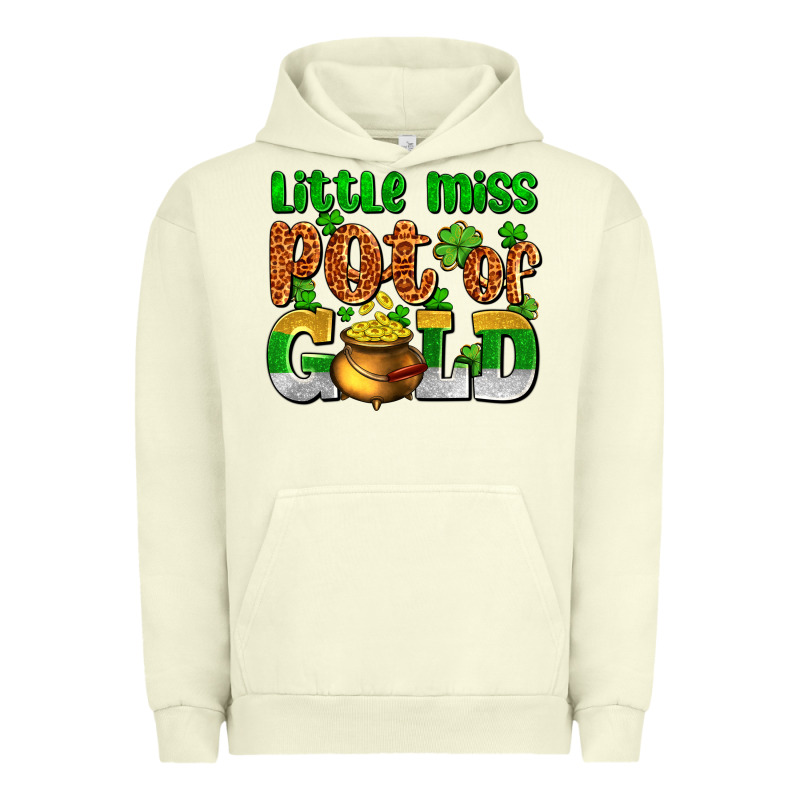 St. Patrick's Little Miss Pot Of Gold Urban Hoodie by OliviaCreatesArt | Teevron