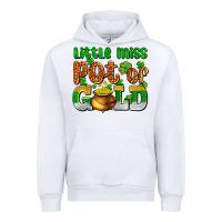 White St. Patrick's little miss pot of gold Urban Hoodie - OliviaCreatesArt