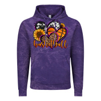 Cloud Purple basketball hearts Vintage Hoodie - Jasminsmagicworld